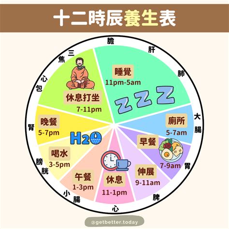 十二時辰養生對照表|永遠不退流行的12時辰經絡養生法！